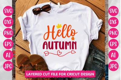 Hello Autumn SVG CUT FILE