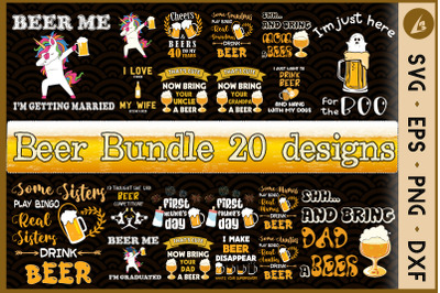 Beer SVG Bundle 20 designs