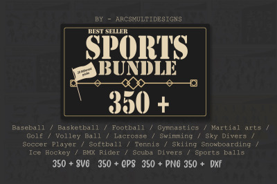 Huge sports bundle svg graphics