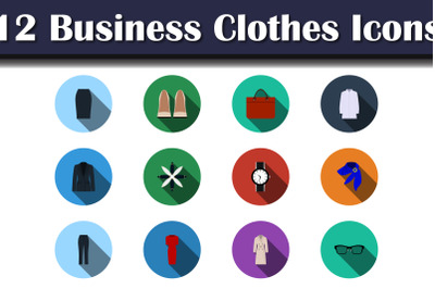 Business Clothes Icon Set