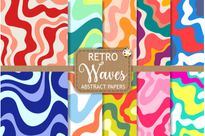 Retro Waves - 60s Abstract Art Papers