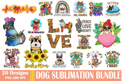 Dog Lover Sublimation Bundle-20 Designs-220716