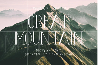 Great Mountain Display Font
