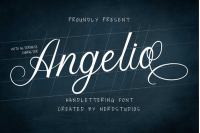 Angelio Handlettering Font