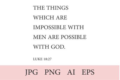 Bible Verse, 1 Christian Quote AI, EPS, JPEG, PNG (300 DPI)