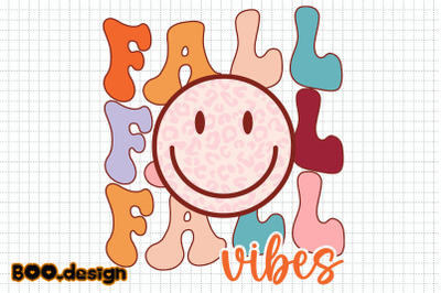 Smiley Face Fall Vibes Graphics
