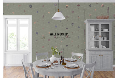 Wall mockup&2C; Wallpaper mockup