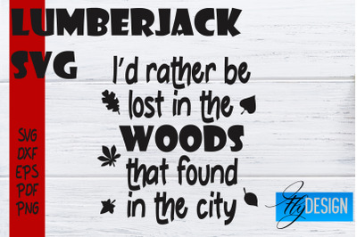 Lumberjack SVG | Funny Quotes SVG