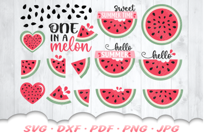 Watermelon SVG Bundle | Summer SVG Files