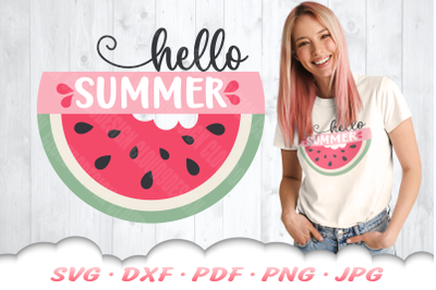 Watermelon SVG | Hello Summer SVG