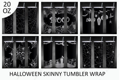 Halloween tumbler bundle, 20oz skinny tumbler wrap