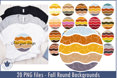 Fall Round Distressed Backgrounds