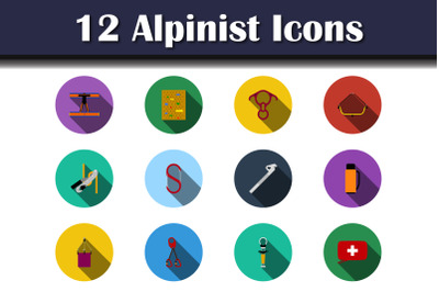 Alpinist Icon Set