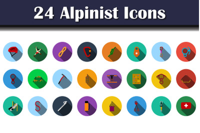 Alpinist Icon Set