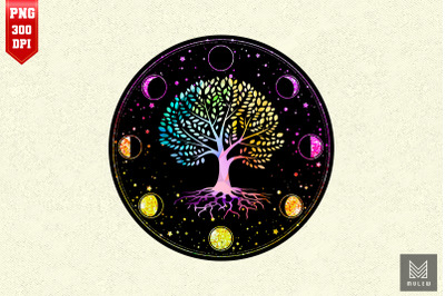 Moon Phase Tree Of Life Meditation Yoga