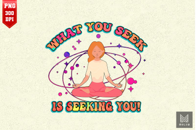 What you Seek is Seeking You! Yoga Lover