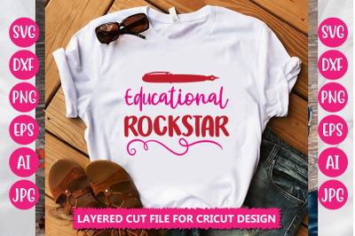 Educational Rockstar SVG CUT FILE