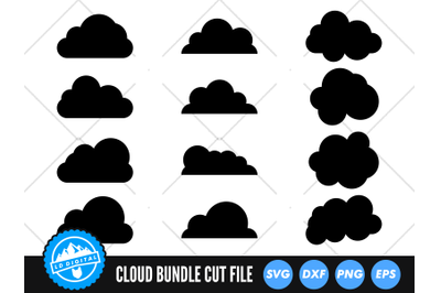 Cloud Bundle SVG | Cloud Cut File | Cloud Silhouette