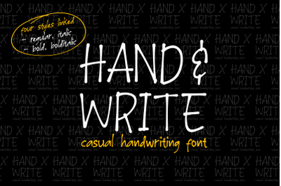 Hand &amp; Write / 4 style linked