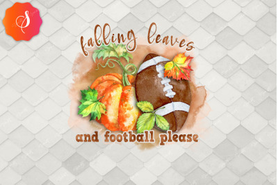 Falling Leaves And Football Please Fall