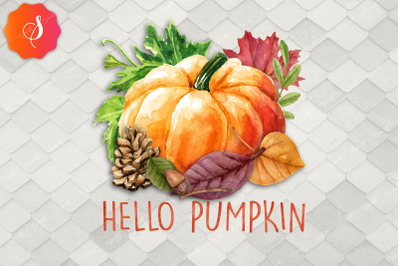 Hello Pumpkin Hello Fall Autumn PNG