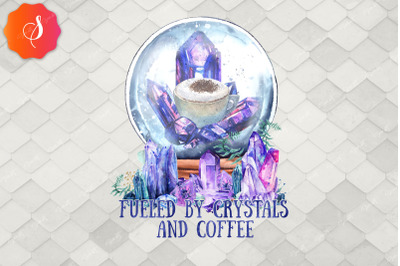 Fueled By Crystal Coffee Witch Halloween