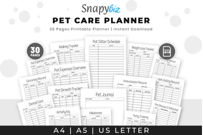 Pet Care Binder