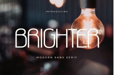 Brighter - Modern Sans Serif