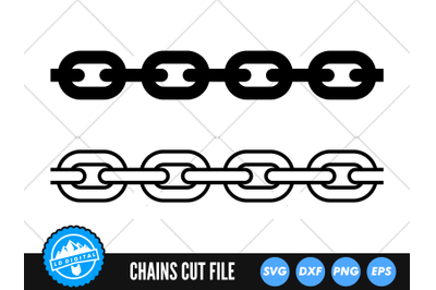 Chain SVG | Chain Outline Cut File | Chain Silhouette SVG