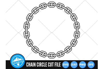 Chain Circle SVG | Chain Cut File | Chain Outline Clip Art