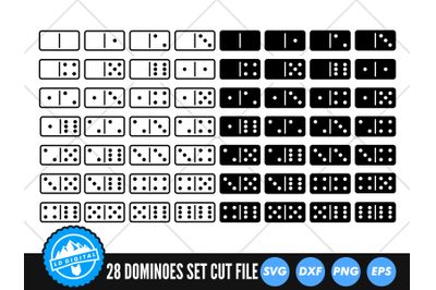 Dominoes SVG | Tiles Cut File | Domino Clip Art