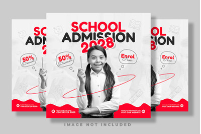 School Admission Creative And Modern Social Media Post