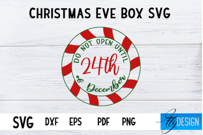 Christmas Eve Box SVG | Xmas SVG | Christmas SVG Design