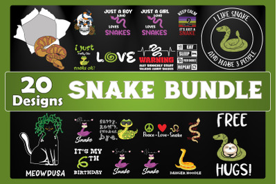 Snake SVG Bundle 20 designs