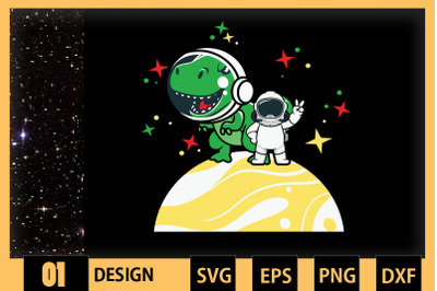 Astronaut And Dinosaur