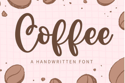 Coffee - A cute handwrirtten font