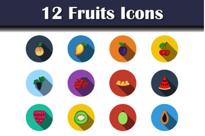 Fruits Icon Set