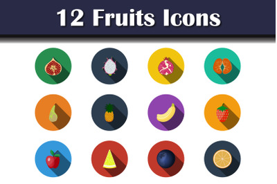 Fruits Icon Set