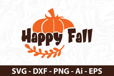 Happy Fall svg