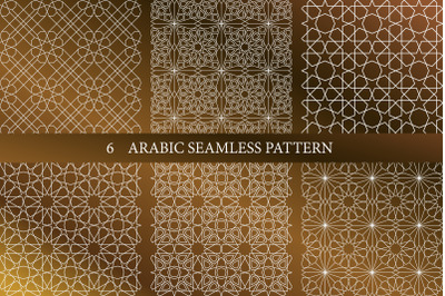 Arabic Morocco seamless pattern with transparent background