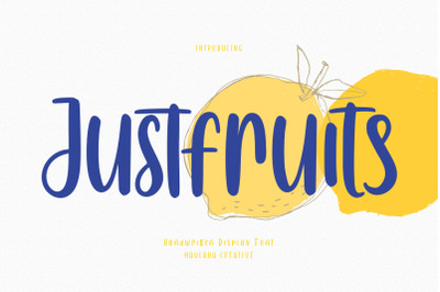 Justfruits Handwritten Font