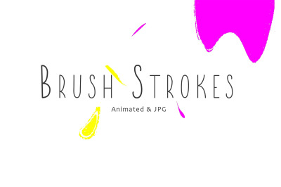 Animated Background &amp; Brush Strokes