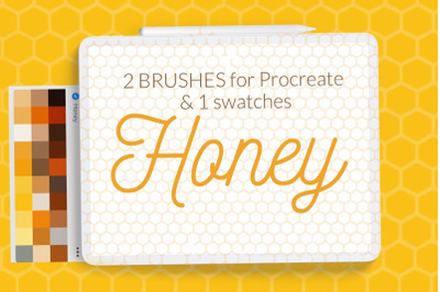 Honeycomb pattern brushes Procreate
