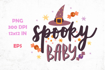 Halloween sublimation png. Spooky baby