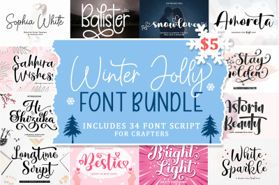 Winter Jolly Font Bundle