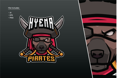 Hyena Pirates Logo Template