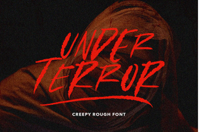 Under Terror - Creepy Rough Font