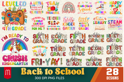 Back To School T-shirt Design Bundle