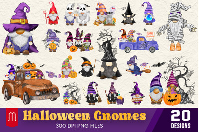 Halloween Gnomes Sublimation Bundle
