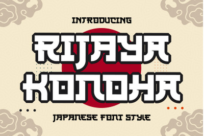 Rijaya Konoha Typeface